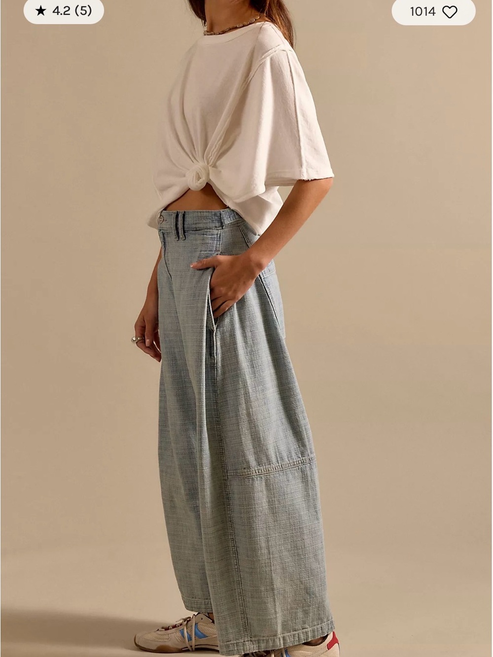 We The Free Light Blue Washed Jeans